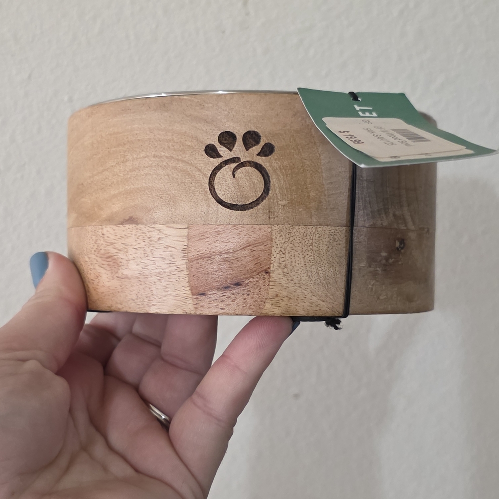Eco-Friendly Wooden Dog Bowl